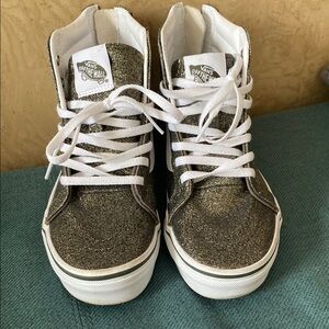 Vans Glittery High-Top Sneakers
